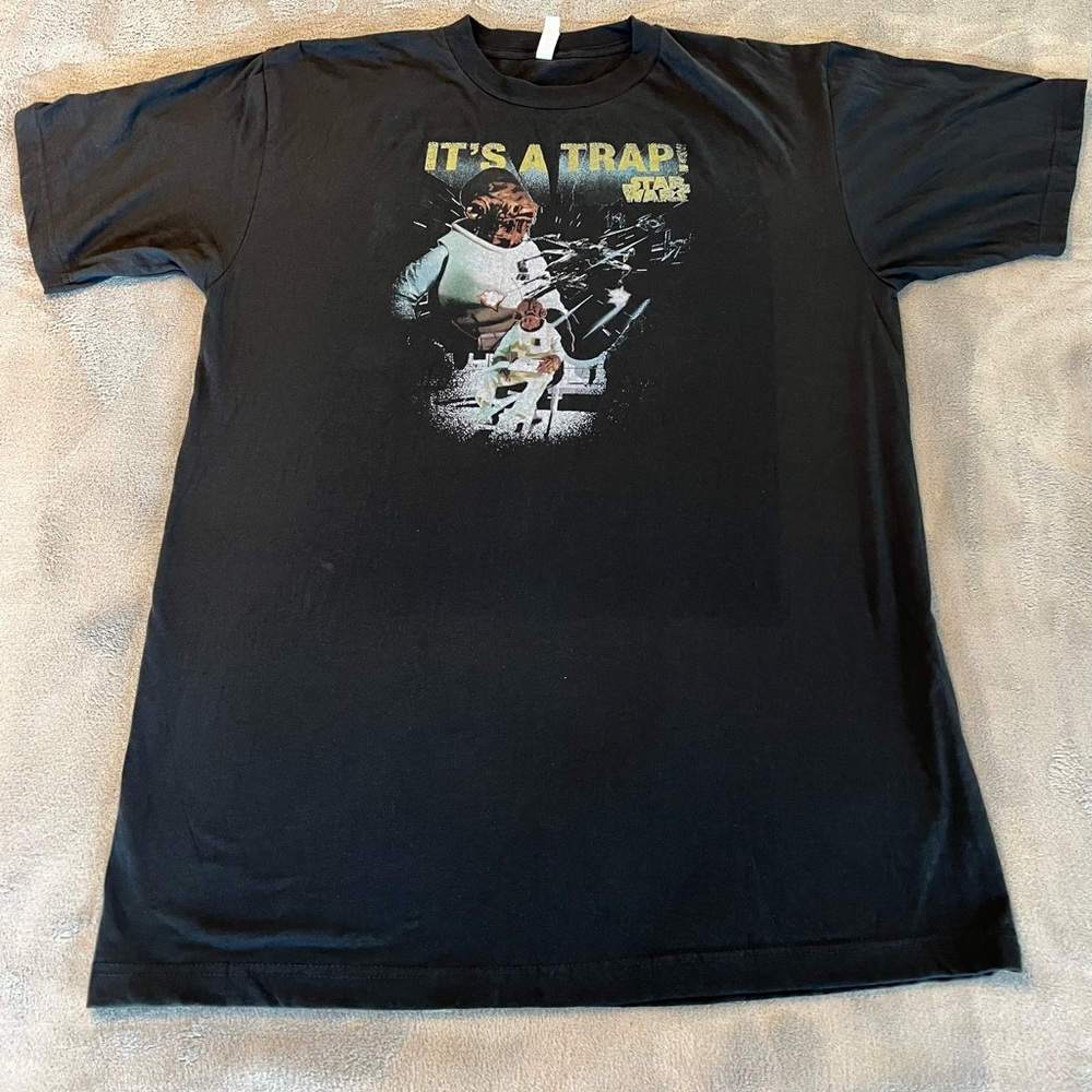 Zuni Sportswear Graphic T-Shirt Star Wars It’s a Trap Black Men’s Size 2XLT